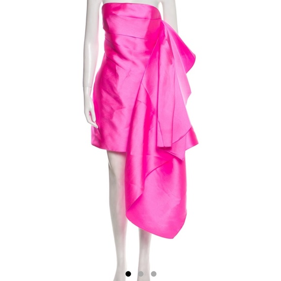 Solace London Elia Mini Dress in Hot Pink - Picture 2 of 5